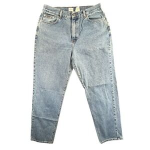 Calvin Klein Jeans Women 14 Blue Easy Fit Double Stone Wash Vintage BD844105S